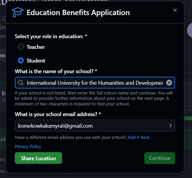 Application Modal